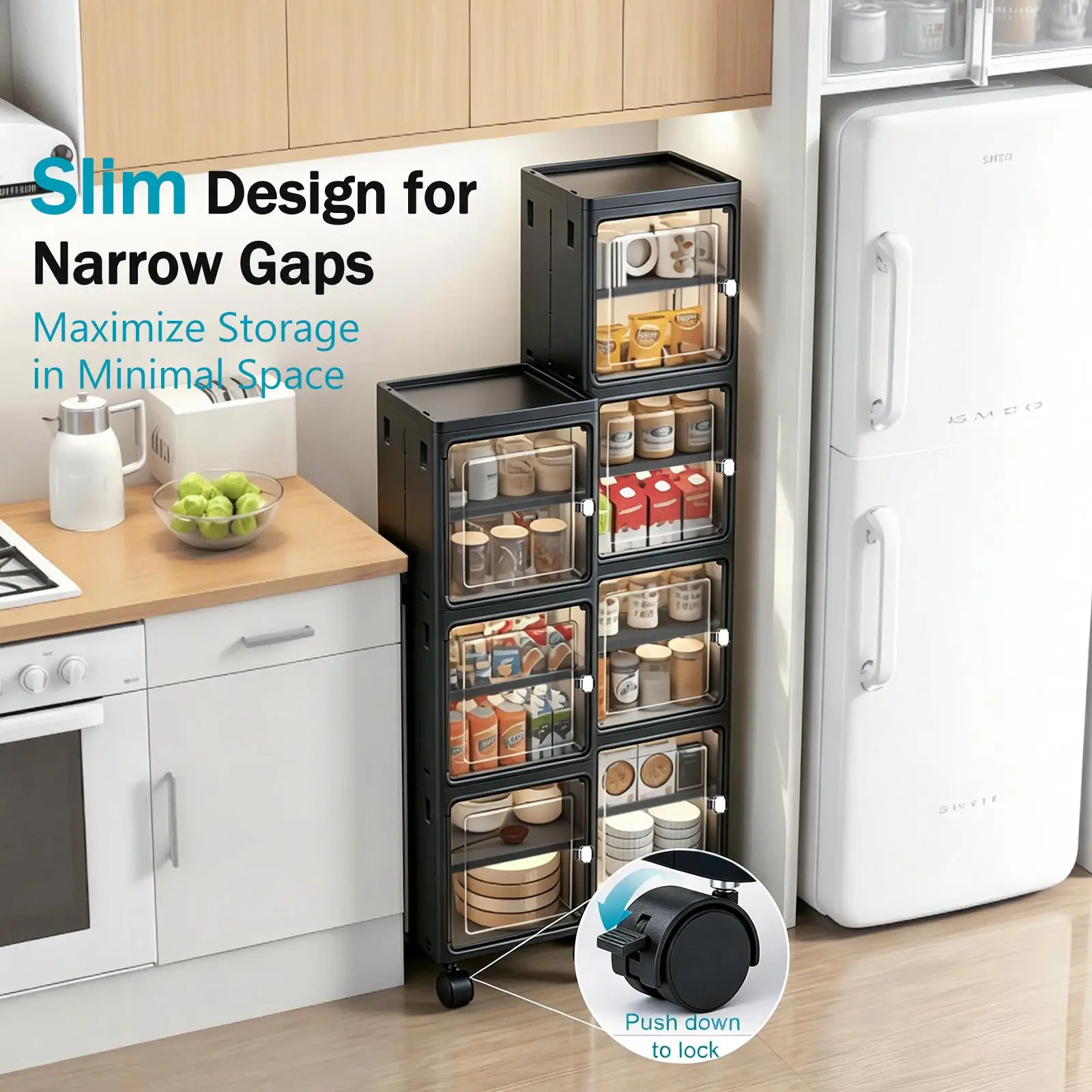 5 Katlı, Dar ve İnce Tasarımlı - Kitchen Appliances Cabinet incelemesi ve fiyatı